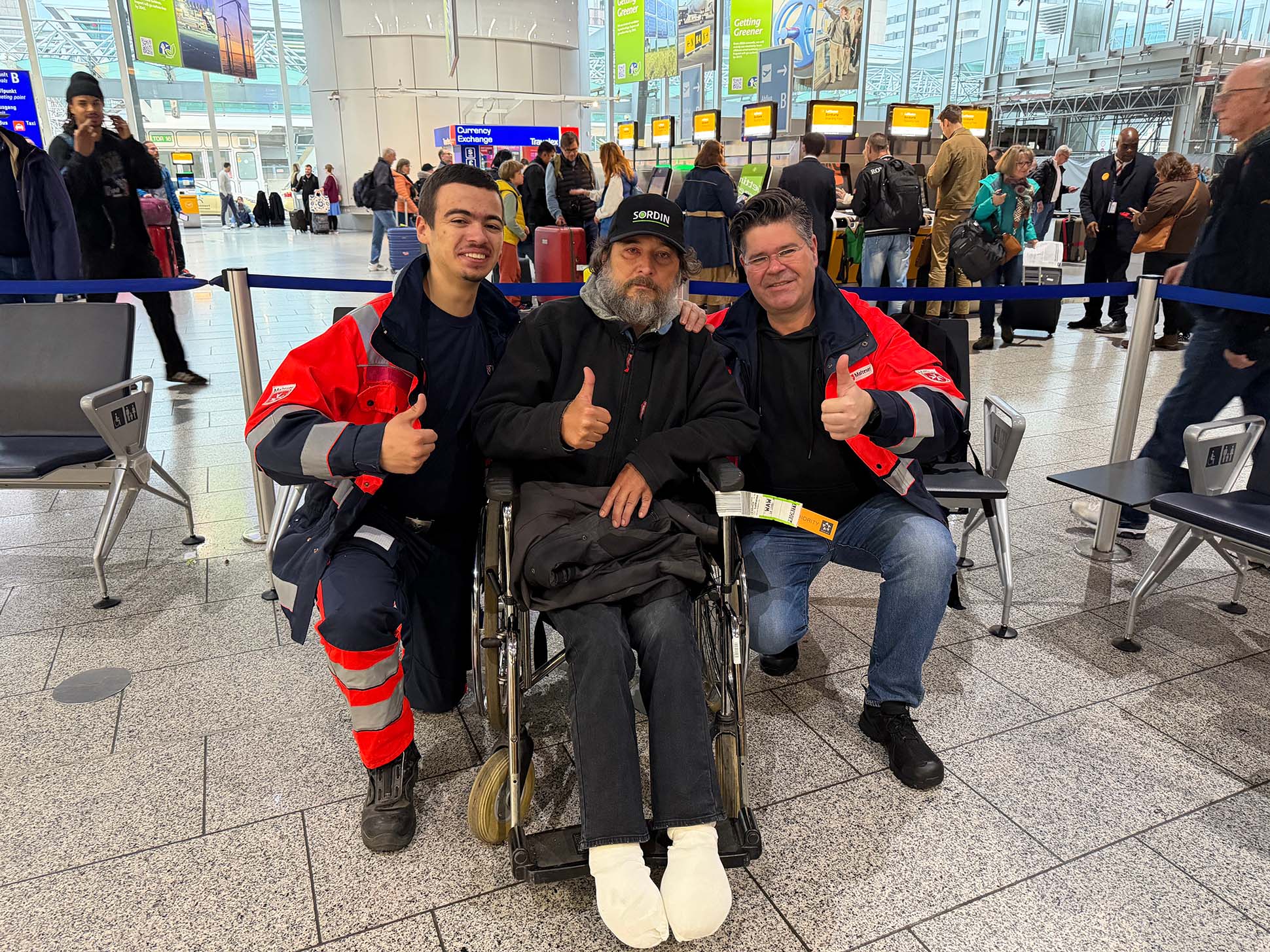 Fahrt zum Frankfurter Flughafen